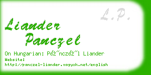 liander panczel business card